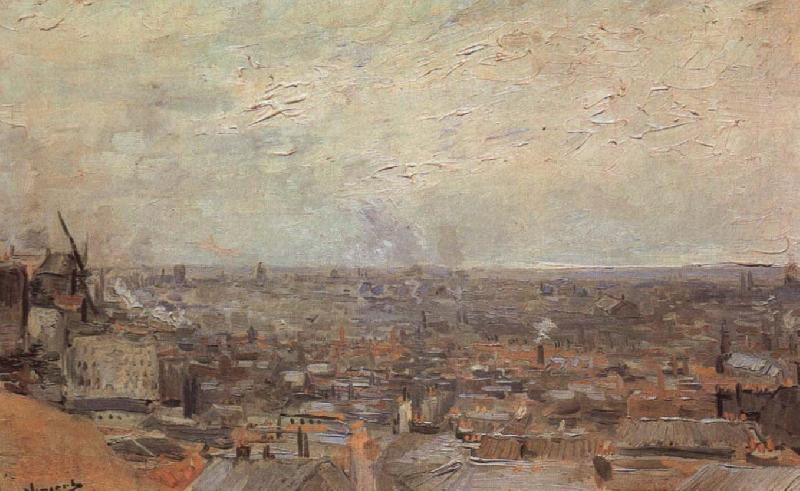 Vincent Van Gogh View of Paris From Montmatre Germany oil painting art